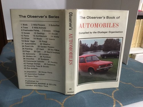 Observers book automobiles - book,
